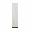 Dulap pentru haine, Minerva, Minar Kale, 45x210x52 cm, PAL, Alb / Antracit