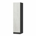 Dulap pentru haine, Minerva, Minar Kale, 45x210x52 cm, PAL, Alb / Antracit