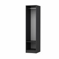 Dulap pentru haine, Minerva, Minar Kale, 45x210x52 cm, PAL, Alb / Antracit
