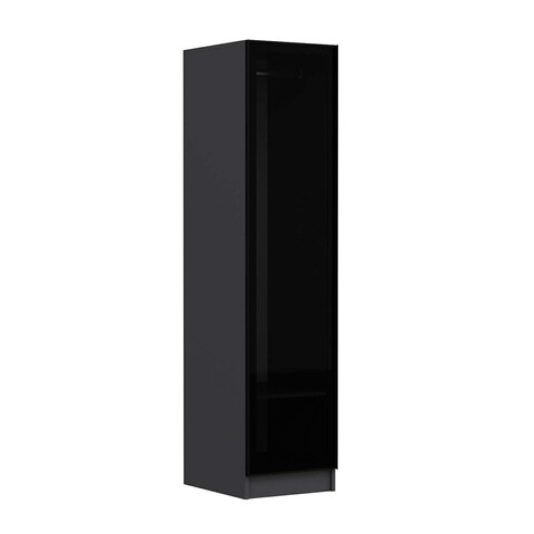 Dulap pentru haine, Minerva, Minar Kale, 45x210x52 cm, PAL, Antracit / Fume