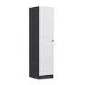 Dulap pentru haine, Minerva, Minar Kale, 45x210x52 cm, PAL, Antracit