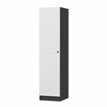 Dulap pentru haine, Minerva, Minar Kale, 45x210x52 cm, PAL, Antracit