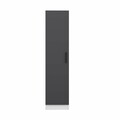 Dulap pentru haine, Minerva, Minar Kale, 45x190x52 cm, PAL, Antracit