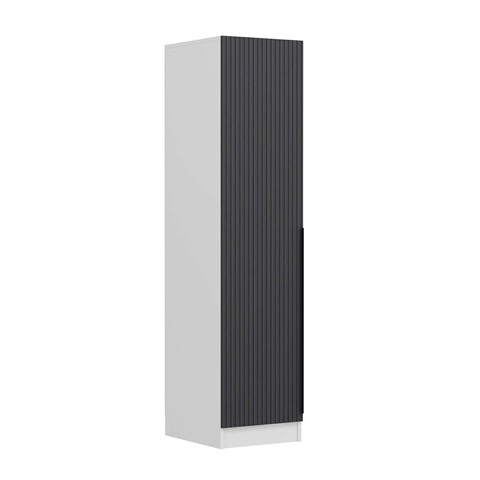 Dulap pentru haine, Minerva, Minar Kale, 45x210x52 cm, PAL, Antracit/Alb