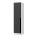 Dulap pentru haine, Minerva, Minar Kale, 45x210x52 cm, PAL, Antracit/Alb