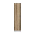 Dulap pentru haine, Minerva, Minar Kale, 45x190x52 cm, PAL, Maro