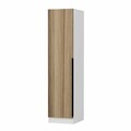 Dulap pentru haine, Minerva, Minar Kale, 45x190x52 cm, PAL, Maro