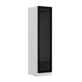 Dulap pentru haine, Minerva, Minar Kale, 45x190x52 cm, PAL, Alb / Fum