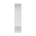 Dulap pentru haine, Minerva, Minar Kale, 45x210x52 cm, PAL, Alb / Fum