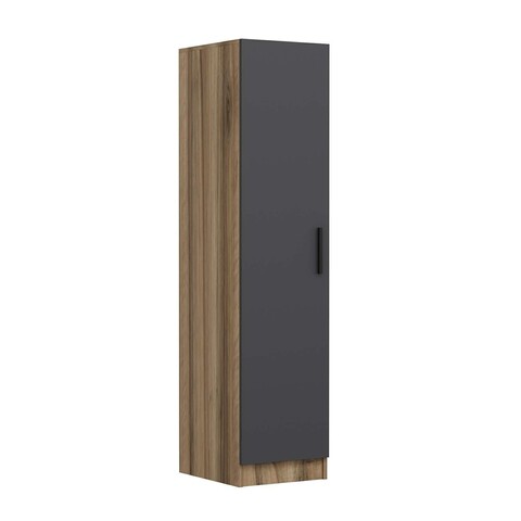 Dulap pentru haine, Minerva, Minar Kale, 45x190x52 cm, PAL, Antracit / Dore