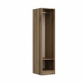 Dulap pentru haine, Minerva, Minar Kale, 45x210x52 cm, PAL, Antracit / Dore