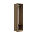 Dulap pentru haine, Minerva, Minar Kale, 45x210x52 cm, PAL, Alb / Dore