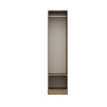 Dulap pentru haine, Minerva, Minar Kale, 45x210x52 cm, PAL, Alb / Dore