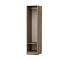 Dulap pentru haine, Minerva, Minar Kale, 45x210x52 cm, PAL, Alb / Dore