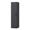 Dulap pentru haine, Minerva, Minar Kale, 45x190x52 cm, PAL, Antracit