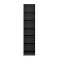 Dulap pentru haine, Minerva, Minar Kale, 45x210x52 cm, PAL, Antracit