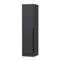 Dulap pentru haine, Minerva, Minar Kale, 45x190x52 cm, PAL, Antracit