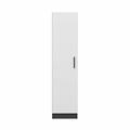 Dulap pentru haine, Minerva, Minar Kale, 45x210x52 cm, PAL, Alb / Antracit