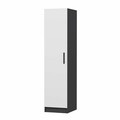 Dulap pentru haine, Minerva, Minar Kale, 45x210x52 cm, PAL, Alb / Antracit