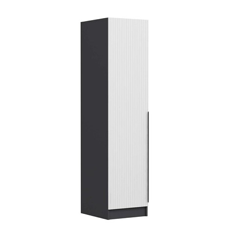 Dulap pentru haine, Minerva, Minar Kale, 45x190x52 cm, PAL, Alb / Antracit