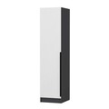 Dulap pentru haine, Minerva, Minar Kale, 45x190x52 cm, PAL, Alb / Antracit