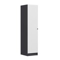 Dulap pentru haine, Minerva, Minar Kale, 45x190x52 cm, PAL, Alb / Antracit