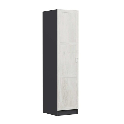 Dulap pentru haine, Minerva, Minar Kale, 45x210x52 cm, PAL, Alb / Antracit