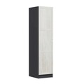 Dulap pentru haine, Minerva, Minar Kale, 45x210x52 cm, PAL, Alb / Antracit