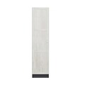 Dulap pentru haine, Minerva, Minar Kale, 45x210x52 cm, PAL, Alb / Antracit
