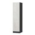 Dulap pentru haine, Minerva, Minar Kale, 45x210x52 cm, PAL, Alb / Antracit