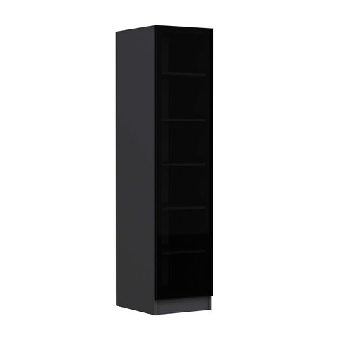 Dulap pentru haine, Minerva, Minar Kale, 45x210x52 cm, PAL, Antracit / Fume
