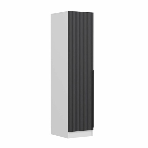 Dulap pentru haine, Minerva, Minar Kale, 45x190x52 cm, PAL, Antracit/Alb