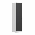 Dulap pentru haine, Minerva, Minar Kale, 45x190x52 cm, PAL, Antracit/Alb