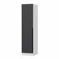 Dulap pentru haine, Minerva, Minar Kale, 45x190x52 cm, PAL, Antracit/Alb