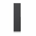 Dulap pentru haine, Minerva, Minar Kale, 45x210x52 cm, PAL, Antracit/Alb
