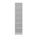 Dulap pentru haine, Minerva, Minar Kale, 45x190x52 cm, PAL, Nuc/Alb