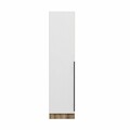 Dulap pentru haine, Minerva, Minar Kale, 45x210x52 cm, PAL, Alb / Dore