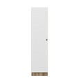 Dulap pentru haine, Minerva, Minar Kale, 45x210x52 cm, PAL, Alb / Dore