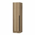 Dulap pentru haine, Minerva, Minar Kale, 45x190x52 cm, PAL, Maro