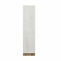 Dulap pentru haine, Minerva, Minar Kale, 45x190x52 cm, PAL, Alb / Dore