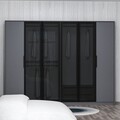 Dulap pentru haine, Minerva, Kate Luxe, 274x210x52 cm, PAL, Antracit