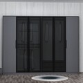 Dulap pentru haine, Minerva, Kate Luxe, 274x210x52 cm, PAL, Antracit