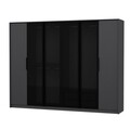 Dulap pentru haine, Minerva, Kate Luxe, 274x210x52 cm, PAL, Antracit