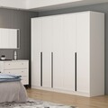 Dulap pentru haine, Minerva, Lara, 60x210x229 cm, PAL, Alb