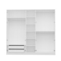 Dulap pentru haine, Minerva, Lara, 60x210x229 cm, PAL, Alb