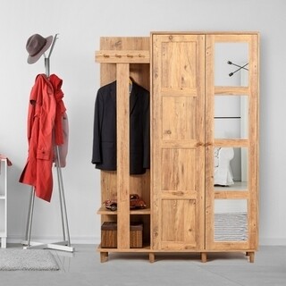 Atlantic Pine, Dulap cu pantofar 135x36x192 cm