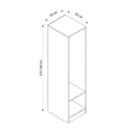 Dulap pentru haine, Minerva, M3001, 45x210x52 cm, PAL, Maro