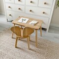 Set masa si scaun pentru copii, Bambini, Mickey One Chair Set, MDF , Maro