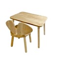 Set masa si scaun pentru copii, Bambini, Mickey One Chair Set, MDF , Maro