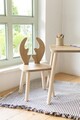 Set masa si scaun pentru copii, Bambini, Deer One Chair Set, MDF , Maro / Alb